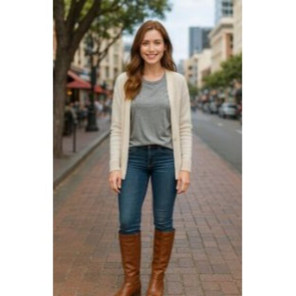 Naturalizer Size 5.5 Wide Calf Comfort N5 Brown Leather Riding Boots - Picture 8 of 13